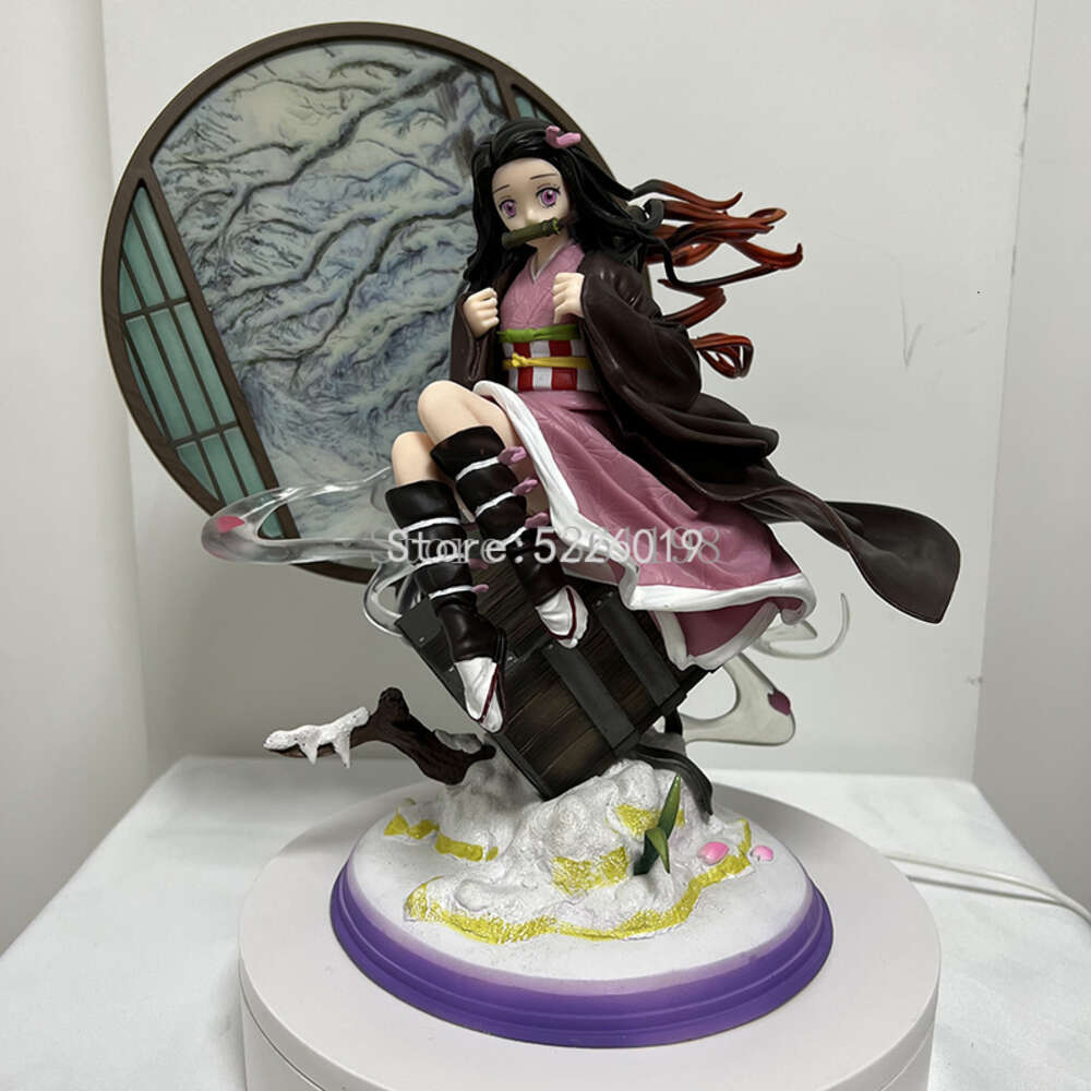 Mascot Costumes 23cm Demon Slayer Anime Figure Kochou Shinobu Figure Kanroji Mitsuri Action Figure Kimetsu No Yaiba Figurine Collection Doll Toy