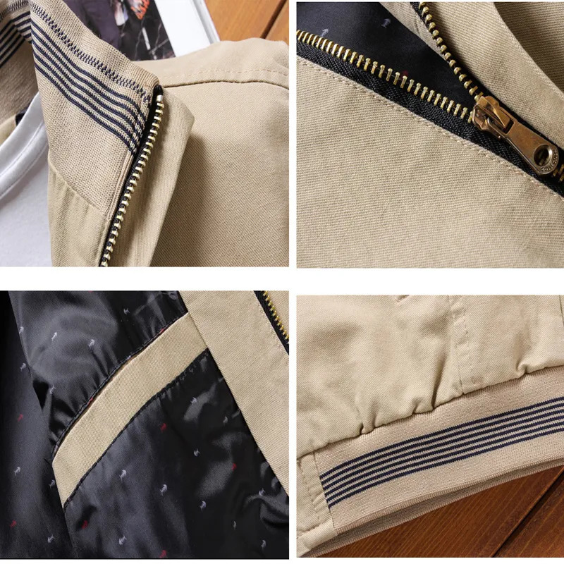 Men's Jackets Spring Autumn Bomber Casual Male Outwear Windbreaker Stand Collar Jacket Mens Baseball Slim Coats 5XL 231010