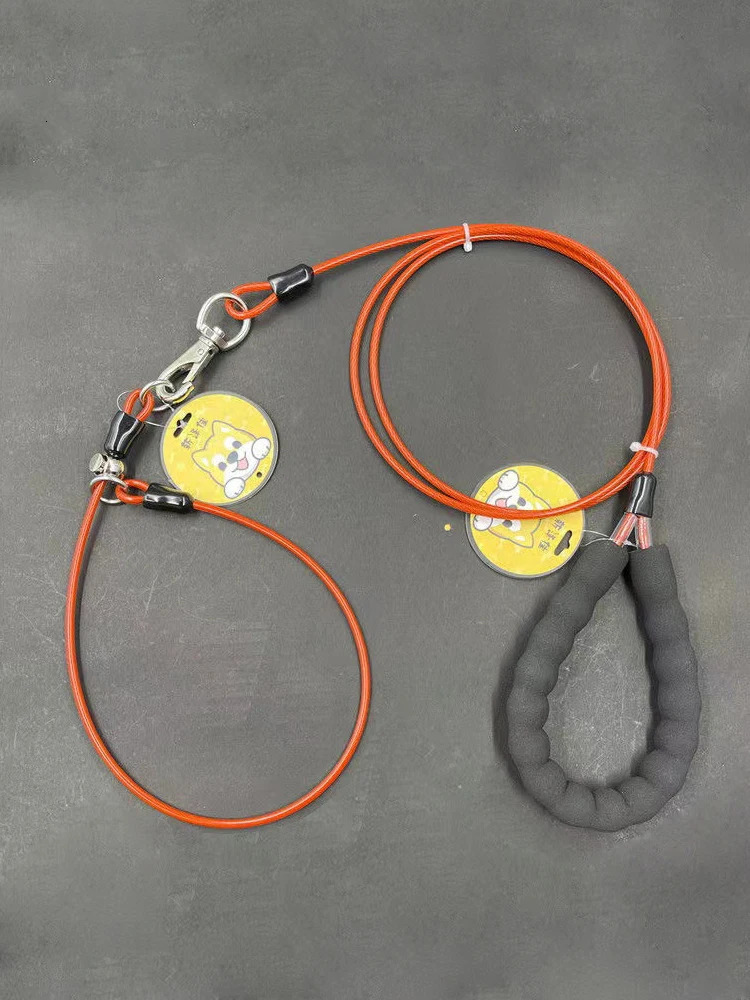 Cat Collars Leads Steel Wire Dog P Chain Collar Leash Set Training Choke Collar for Cat Big Pet Dog Puppy Slender Tough Lead Rope Colored Walking 2310