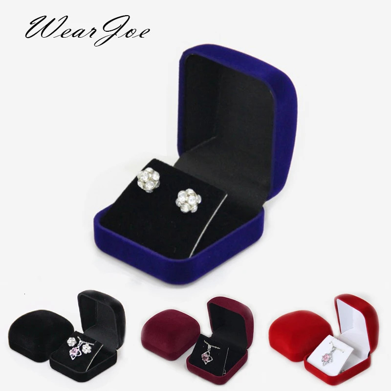 Jewelry Boxes Stud Earrings Storage Box Drop Pendant Organizer Case Highly Velvet Small Necklace Display Gift Packaging 231011