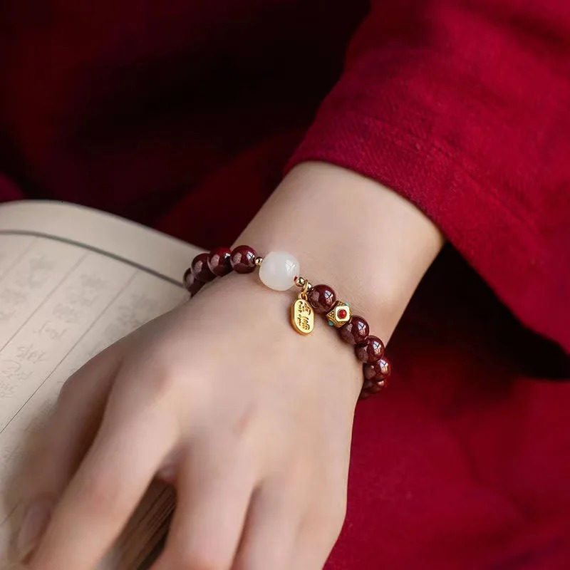 Charm Bracelets Lucky Wealth Red String Transport Bead Bracelet Bangle Handmade Adjustable Attract Money for Women Men 231011
