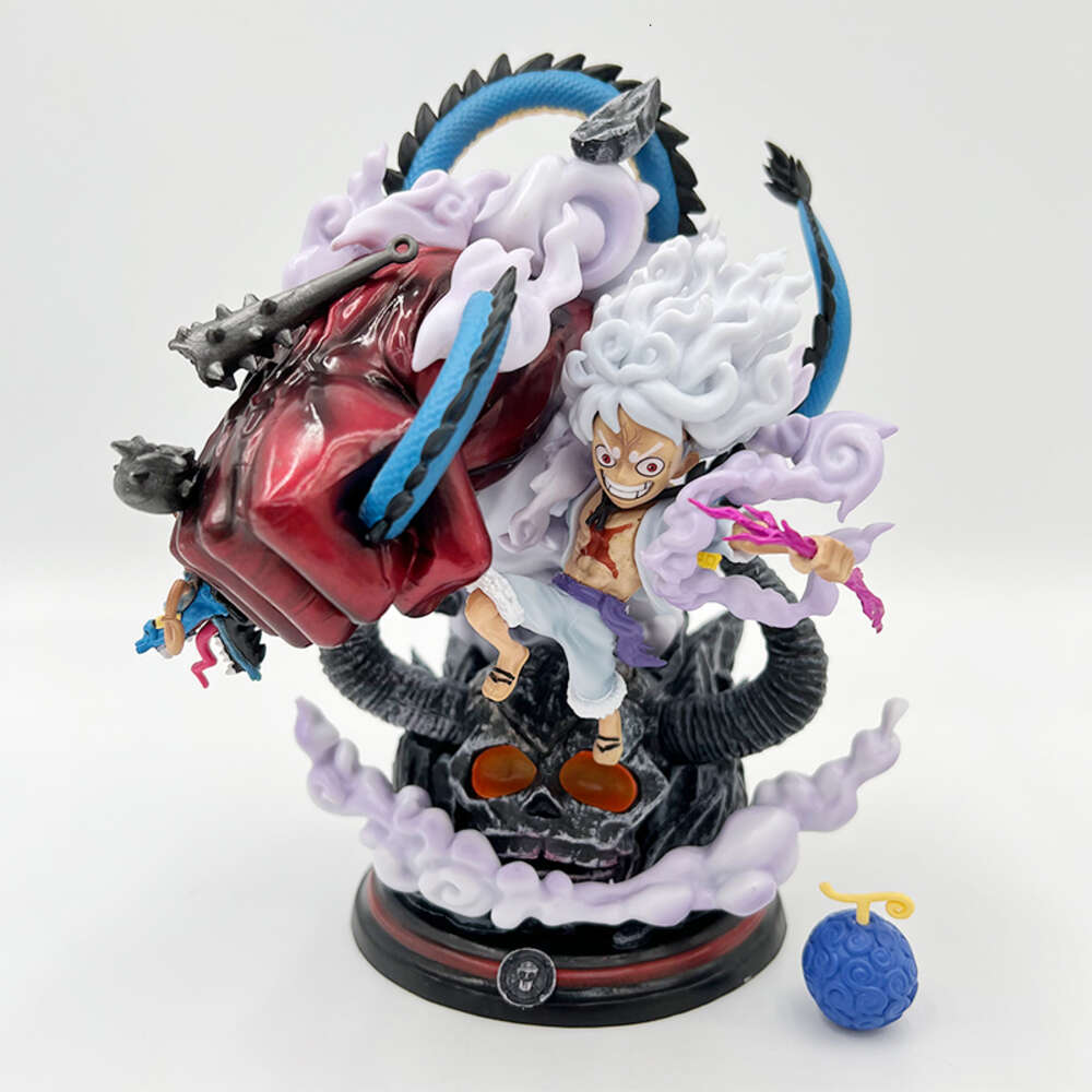 Mascot Costumes 22cm One Piece Luffy Anime Figure Four Emperors Monkey D. Luffy Action Figure Sun God Nika Gear 5 Luffy Figurines Model Doll Toy