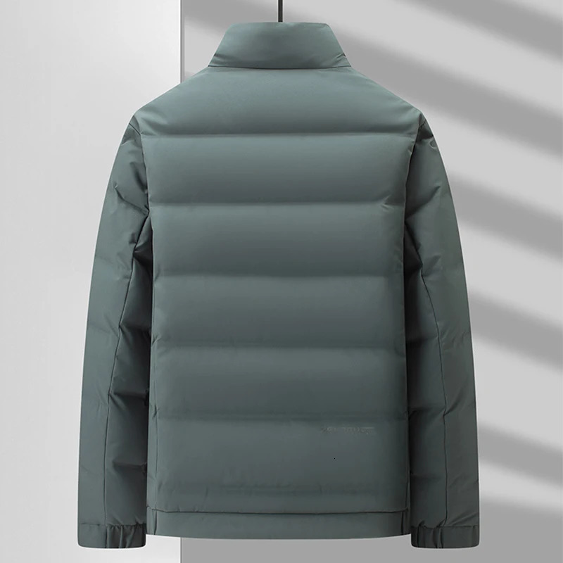 Men's Down Parkas Standing Collar Jacket Winter Youth Business Casual Warmth and Fashion 231010