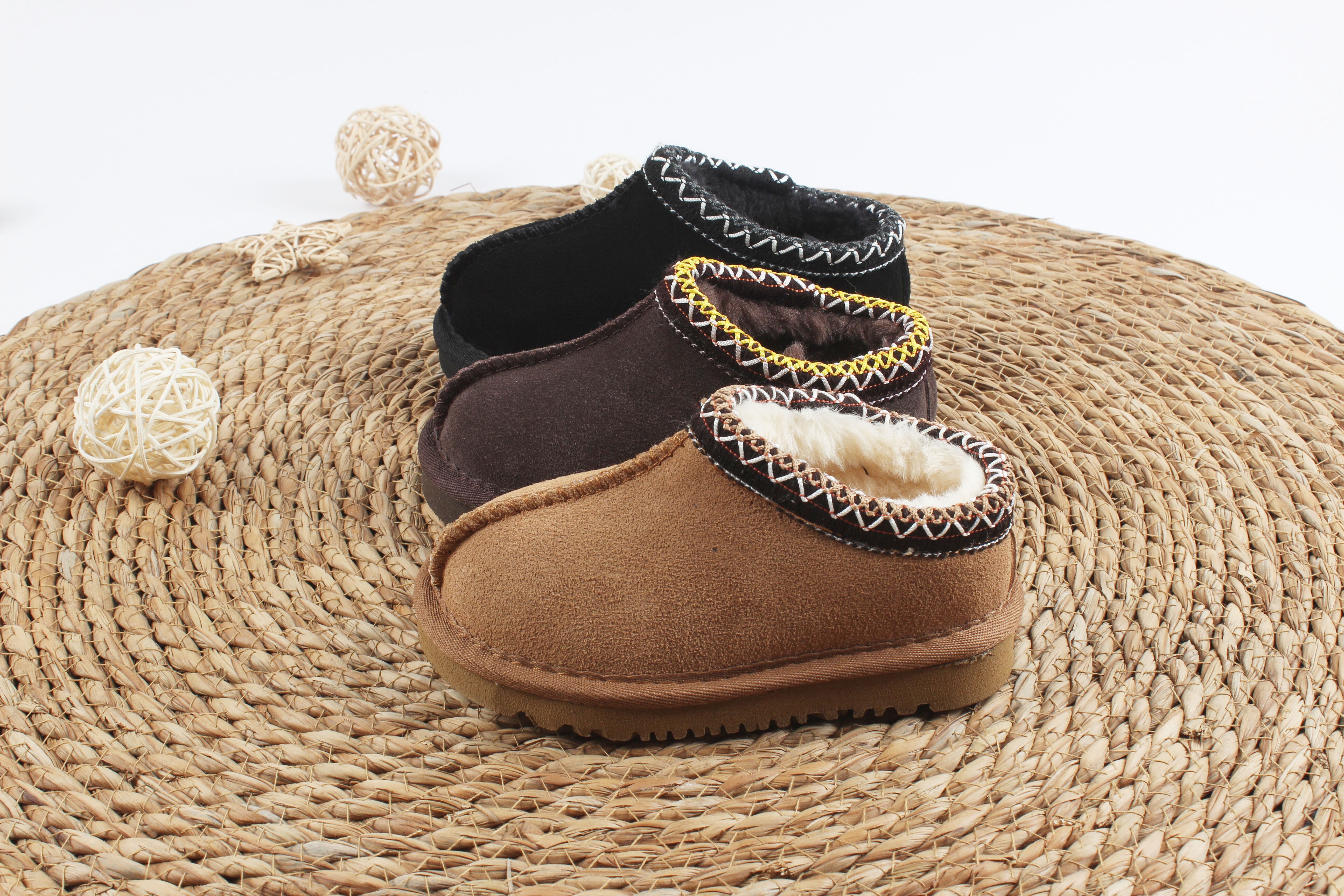 Designer Winter Children Fur Slippers Tasman Girl Boy Baby Snow Ankle Boot Toddler Tazz Classic Kids Mini Luxury Brand Warm Shoe