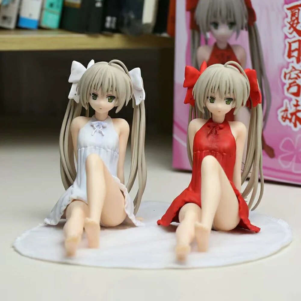 Mascot Costumes 11cm Anime Cute Girl Yosuga No Sora Sora Kasugano Homewear Ver Pvc Action Figure Collectible Model Toys Gift Ornament Decoration
