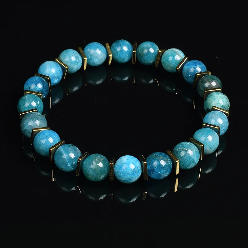 Charm Bracelets Grey Labradorite Bead Natural Stone And Golden Hematite Square Slice Bracelet Moonstone Men Women High Guality Jewelry 231011