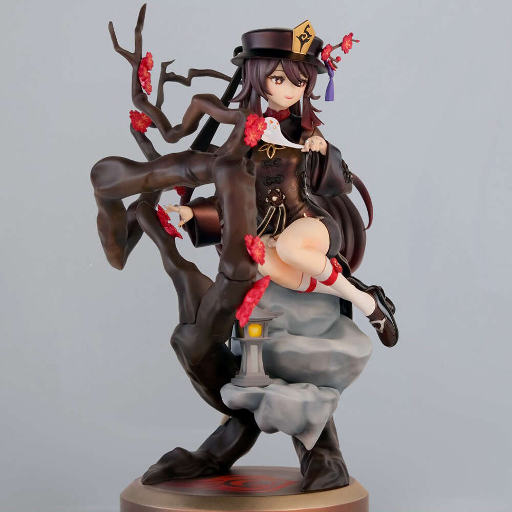Mascot Costumes 22cm Anime Katati Genshin Impact Hu Tao 1/7 Sexy Girl Figurine Pvc Action Figures Hentai Collectible Model Toys Christmas Gift