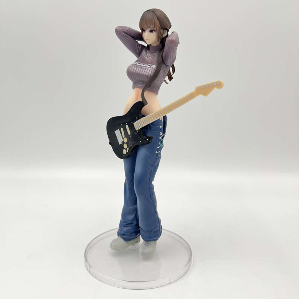 Mascot Costumes 25cm Lovely Guitar Sisters Mei Mei Girl Anime Figure Guitar Sisters Action Figure Adult Sexy Collectible Model Doll Toys Gifts