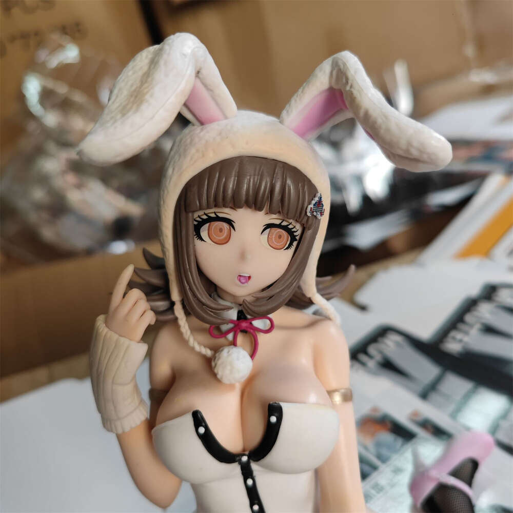 Mascot Costumes Freeing Super Danganronpa 2: Sayonara Zetsubou Gakuen Nanami Chiaki B Style Bunny Girl Pvc Action Figure Collection Model Toys