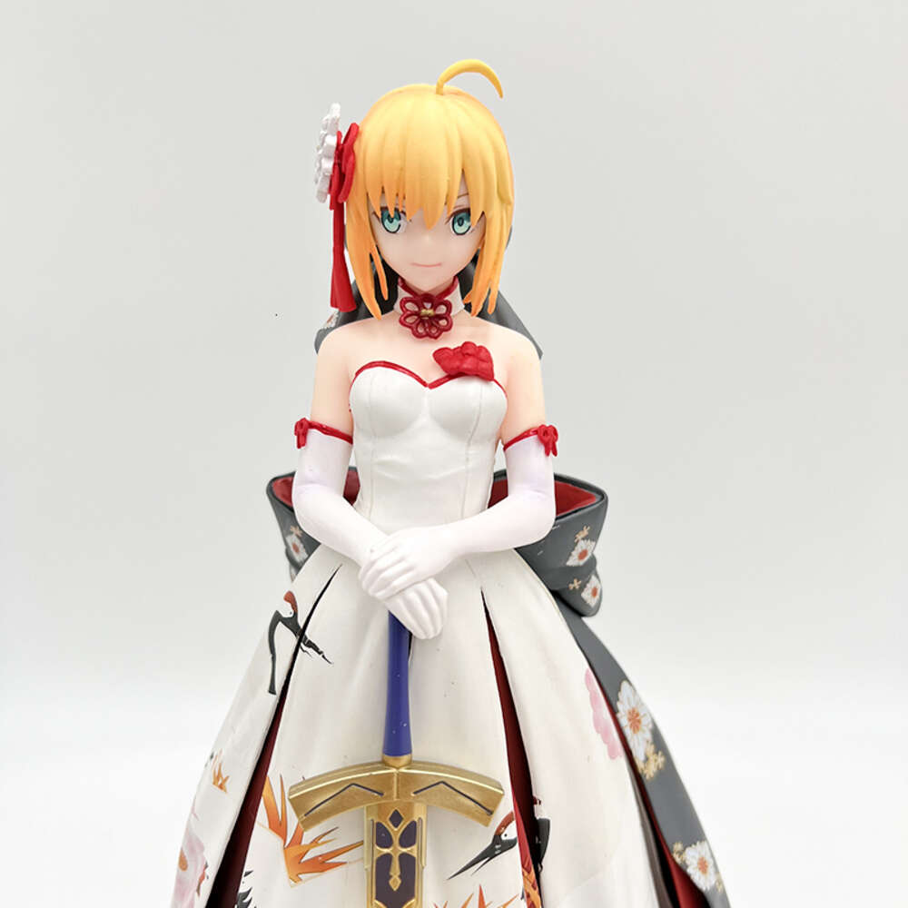 Mascot Costumes 25cm Fate/stay Night Saber Anime Figure Fate/grand Order Saber Kimono Action Figure Saber Alter Figurine Collectible Doll Toys