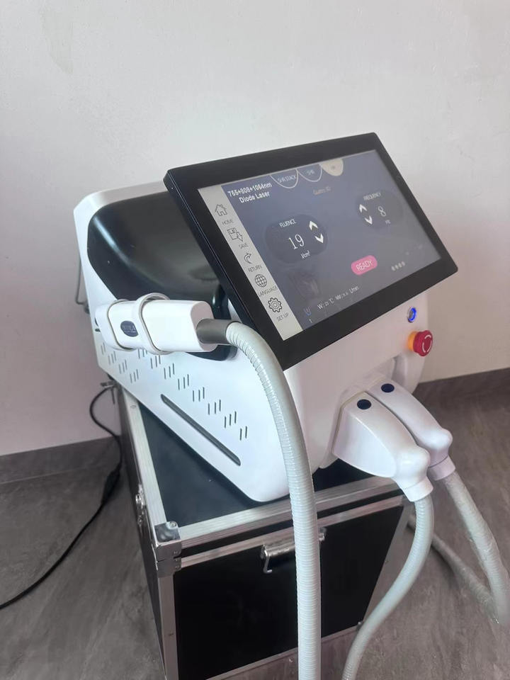 2 in 1 Tri-wavelength 808 diode laser hair removal and nd yag pico laser tattoo removal machine