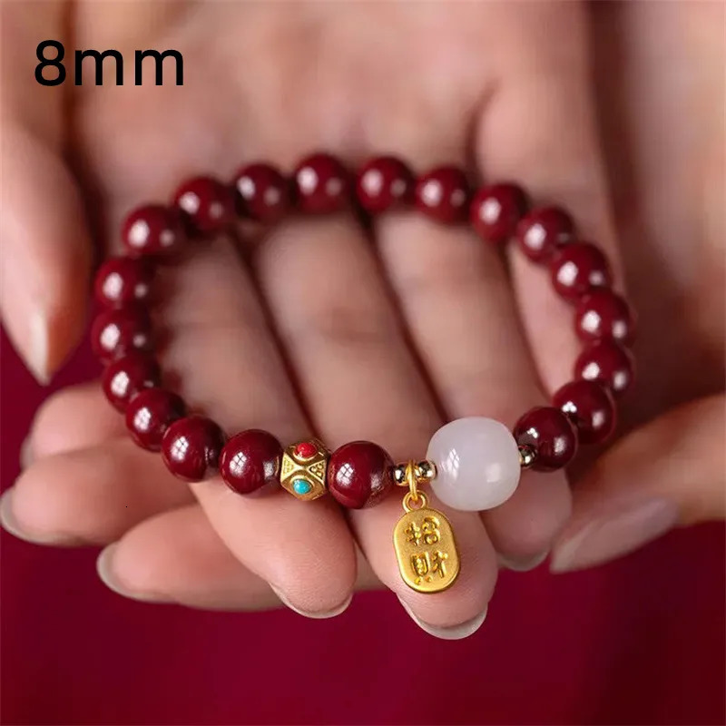 Charm Bracelets Lucky Wealth Red String Transport Bead Bracelet Bangle Handmade Adjustable Attract Money for Women Men 231011