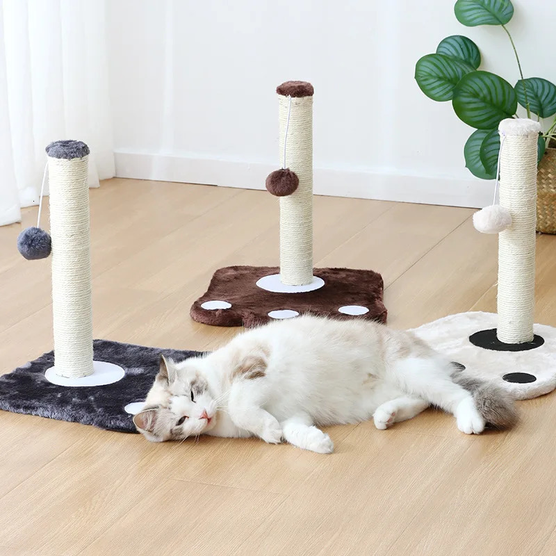 Cat Furniture Scratchers Cat Scraper Pillar Climbing Tower Furniture Sisal Cat Sports Rack Toys Indoor Activity Pet Supplies 231011