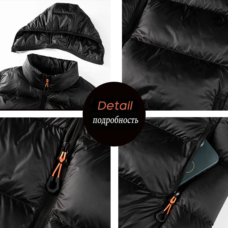 Men's Vests Men Autumn Winter Vest Jacket Warm Fashion Sleeveless Hooded Casual Detachable hat Waistcoat 231011