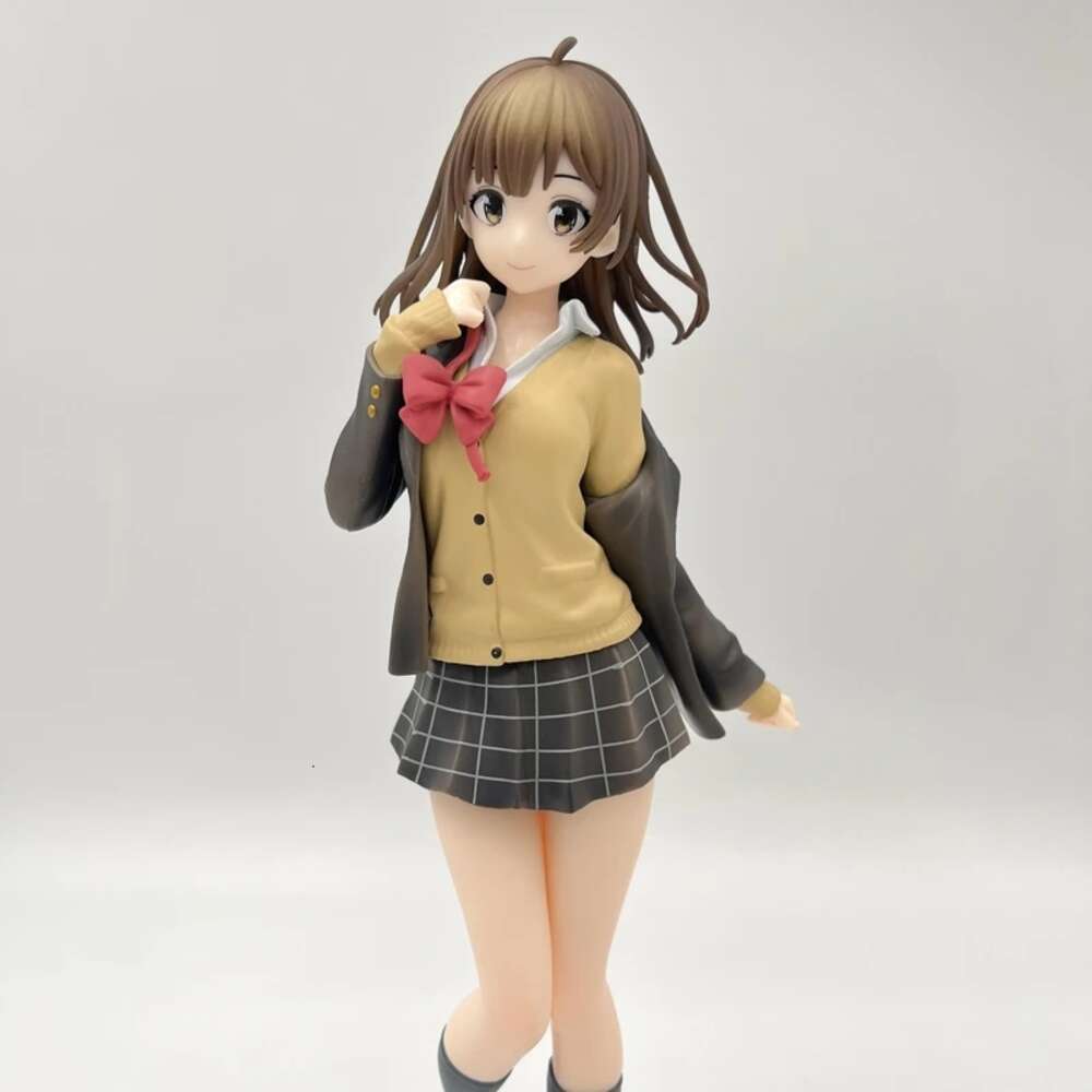 Mascot Costumes 25cm Sayu Ogiwara Anime Figures Hige Wo Soru Soshite Joshikousei Wo Hirou Girl Action Figure Collection Model Birthday Toys Gift