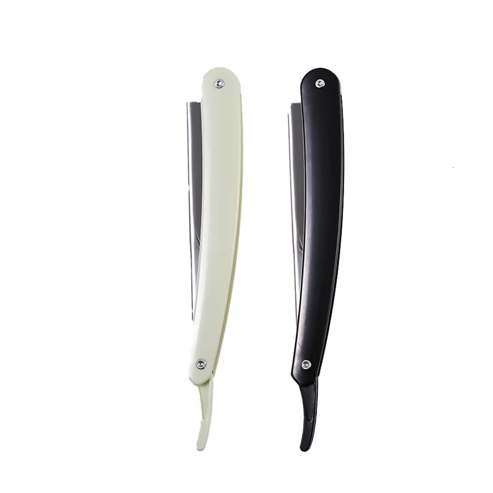 Razors Blades 2 Colors Professional Manual Shaver Straight Edge Stainless Steel Sharp Barber Razor Shaving Beard Cutter with Blade Shaving 231011