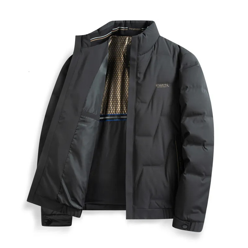 Men's Down Parkas Standing Collar Jacket Winter Youth Business Casual Warmth and Fashion 231010