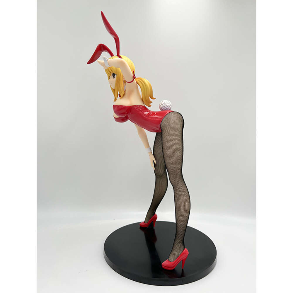 Mascot Costumes 41cm Freeing Fairy Tail Lucy Heartfilia Anime Figure B-style Erza Scarlet Bunny Girl Action Figure Collectible Model Doll Toys