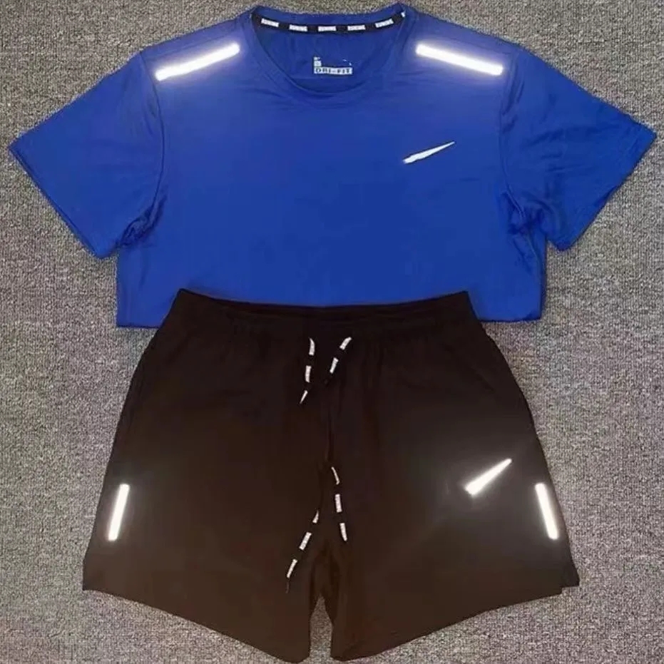 mens tracksuits tech set designer tracksuit shirts shorts two-piece womens fitness suit print quick drying and breathable sportswear basketball t-shirt jogger