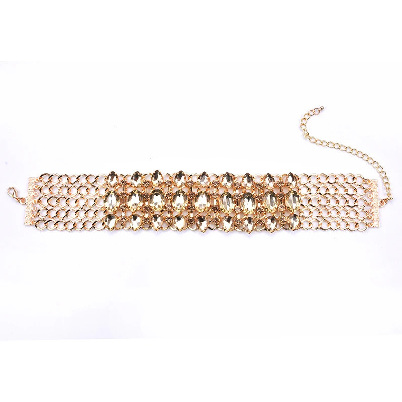 Chokers Costume Jewellery Multi Strand Tennis Gemstone Crystal Statement y Choker Necklace for Women Collar Gargantilla 231010