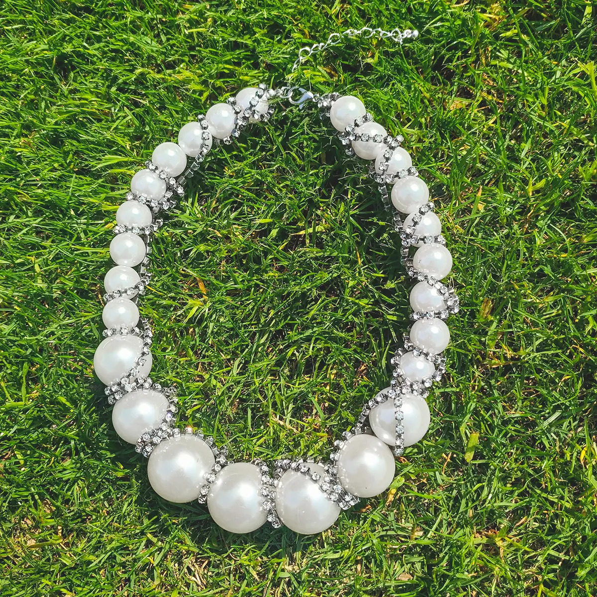 Chokers Vedawas Bright Artificial Pearl Necklace for Women Party 2023 Trend Jewelry 231010