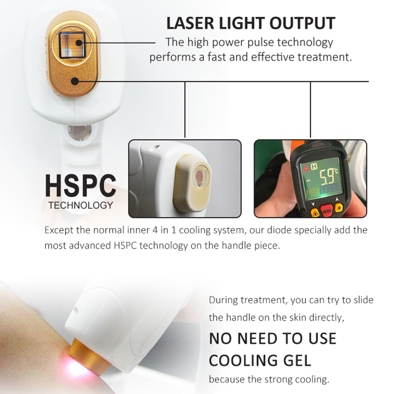 2023 808nm Laser Hair Removal Machine Diode Laser Ice Cool Epilator Lasers Hair Remover Body