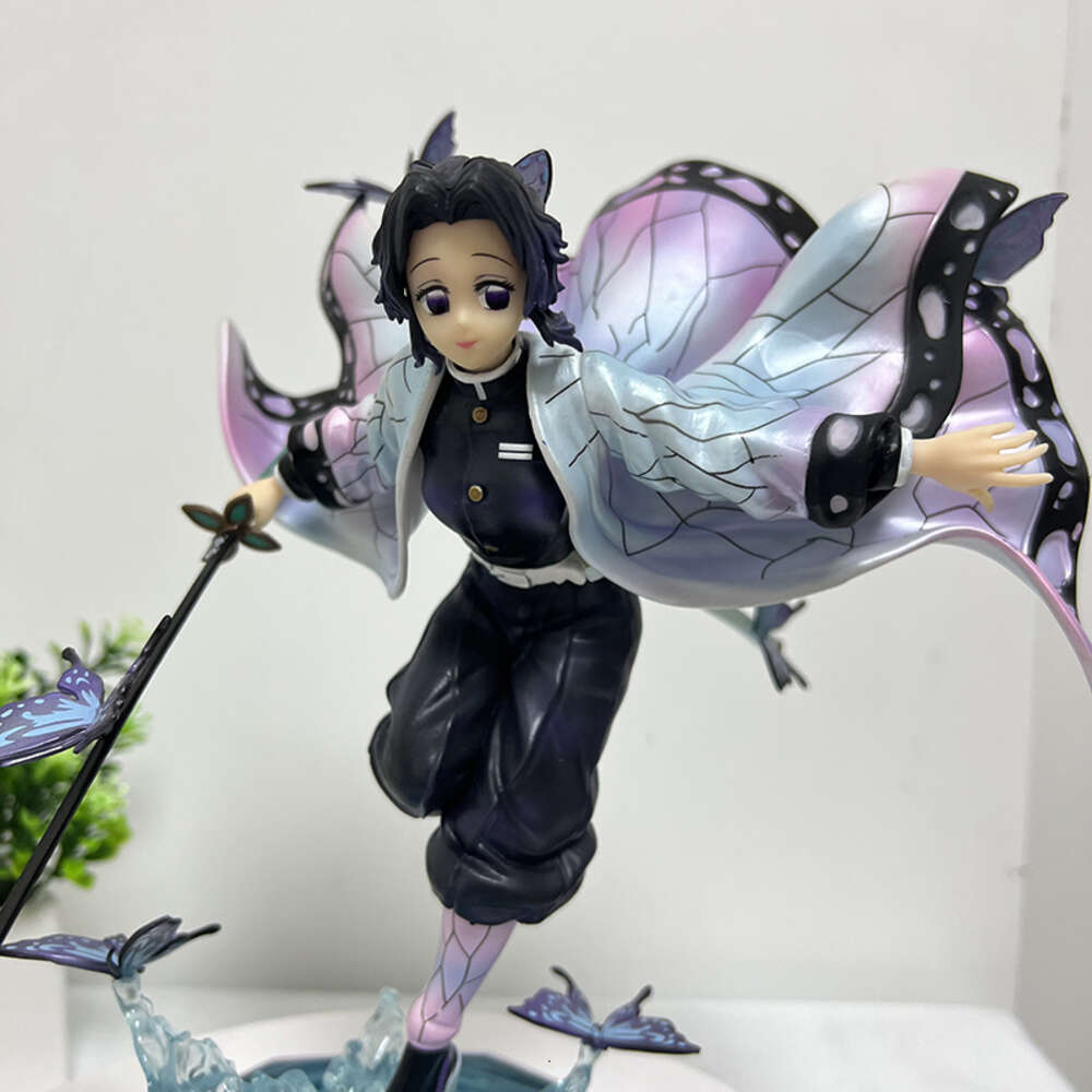 Mascot Costumes 23cm Demon Slayer Anime Figure Kochou Shinobu Figure Kanroji Mitsuri Action Figure Kimetsu No Yaiba Figurine Collection Doll Toy