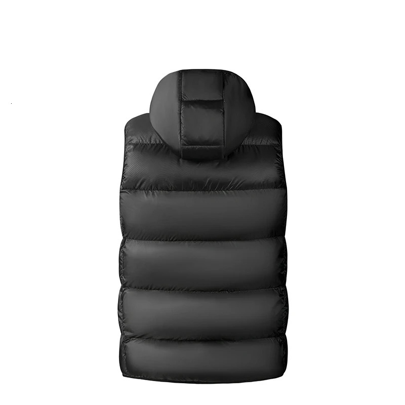 Men's Vests Men Autumn Winter Vest Jacket Warm Fashion Sleeveless Hooded Casual Detachable hat Waistcoat 231011