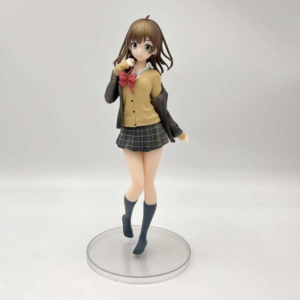 Mascot Costumes 25cm Sayu Ogiwara Anime Figures Hige Wo Soru Soshite Joshikousei Wo Hirou Girl Action Figure Collection Model Birthday Toys Gift