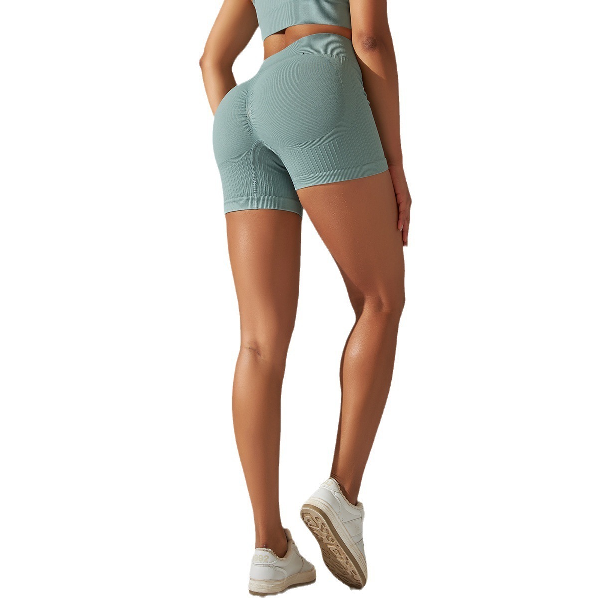 Yoga Outfit Sexy Scrunch Gym Shorts Women Tummy Control Sportswear Female Seamless High Waist Shark Workout Push Up Sport Tights For Fitness 230526