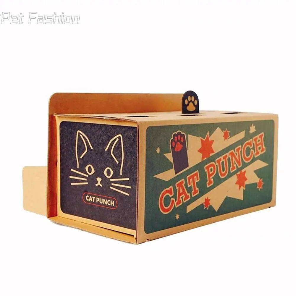 Cat Toys Cat Punch Scratch Interactive Mole Mice Game Toy DIY Mouse Pop Up Puzzle For Cats Treat Exercise Training Cat Toy Supplies 231011