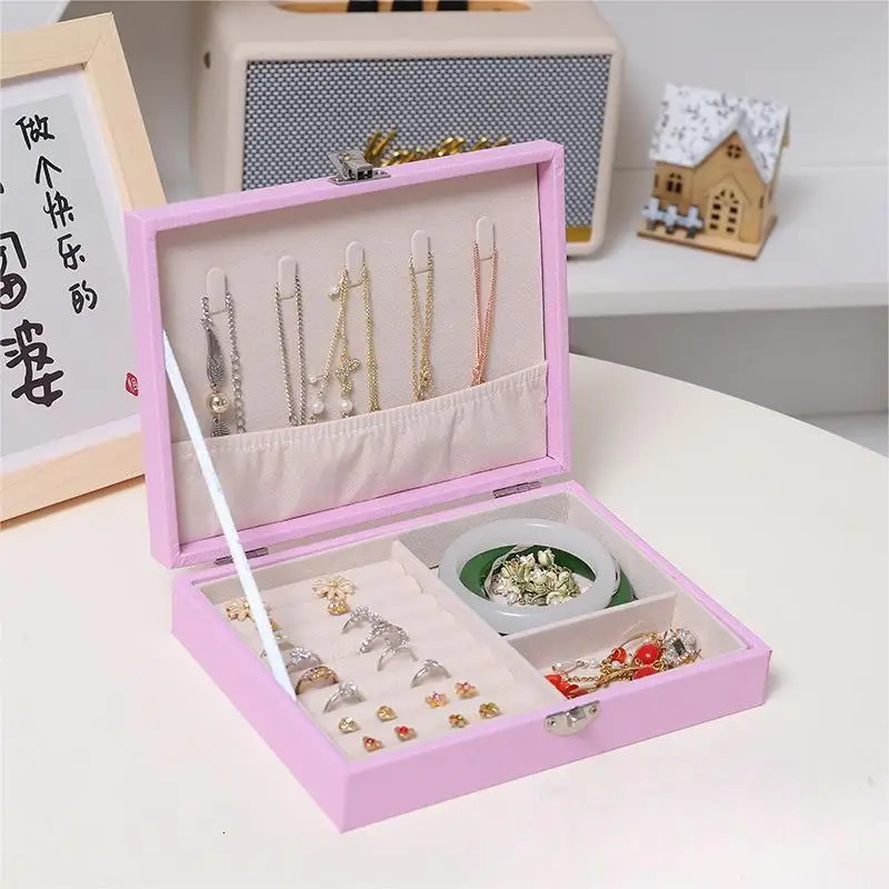 Jewelry Boxes Jewlery Storage Box Portable Travel Holder Organizer Jewerly Ring Necklace Jewellery jewlery Display 231011