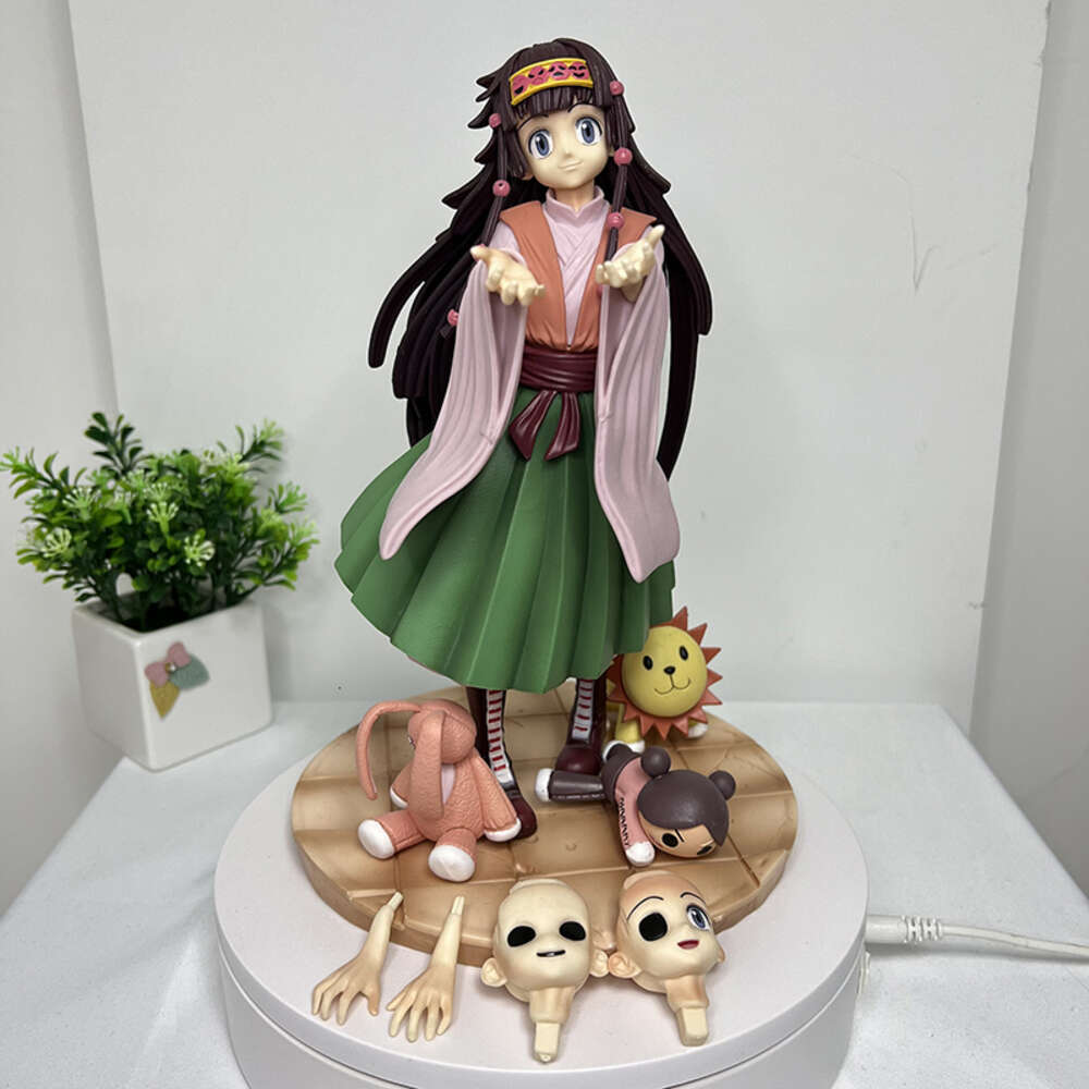 Mascot Costumes 33cm Hunter X Hunter Anime Figure Alluka Zoldyck/kurapika Action Figure Gon Freecss & Killua Zoldyck Figurine Model Doll Toys