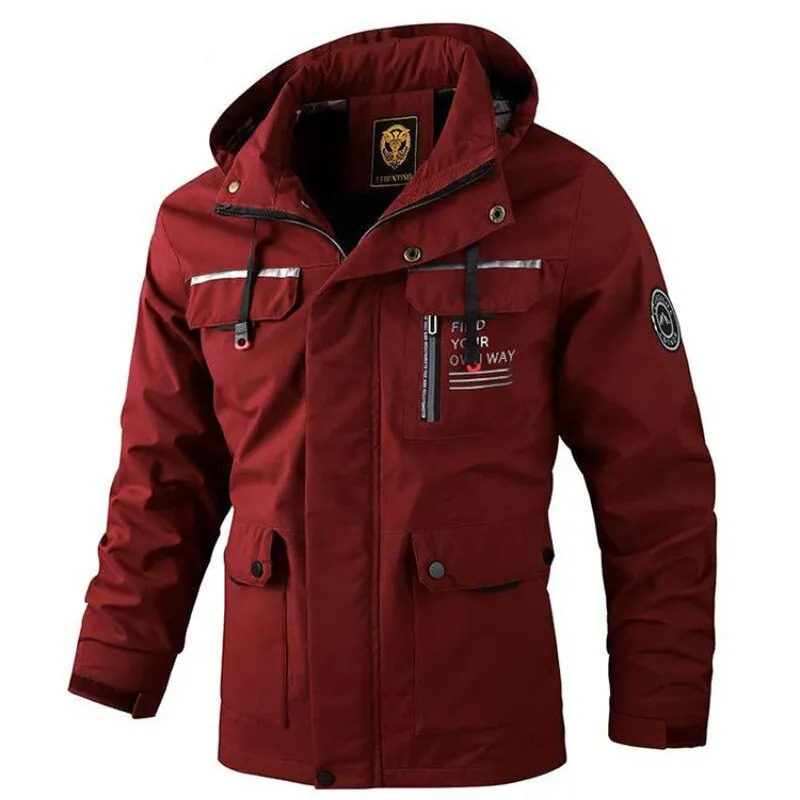 Men's Trench Coats Hooded Casual High Quality Jacket Outdoor Windbreaker Thermal Clothing Lightweight Waterproof Fashion Cold Wint 231010