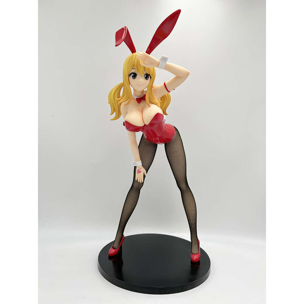 Mascot Costumes 41cm Freeing Fairy Tail Lucy Heartfilia Anime Figure B-style Erza Scarlet Bunny Girl Action Figure Collectible Model Doll Toys