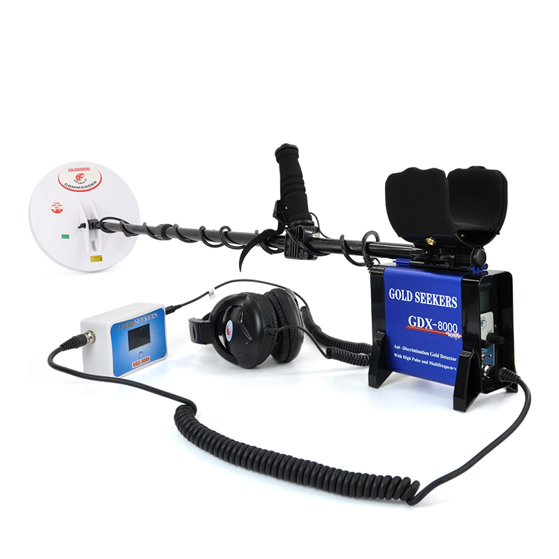 Free shipping! Top level sensitivty underground metal detectors gold and silver Pulse Indution GDX8000 LED screen display