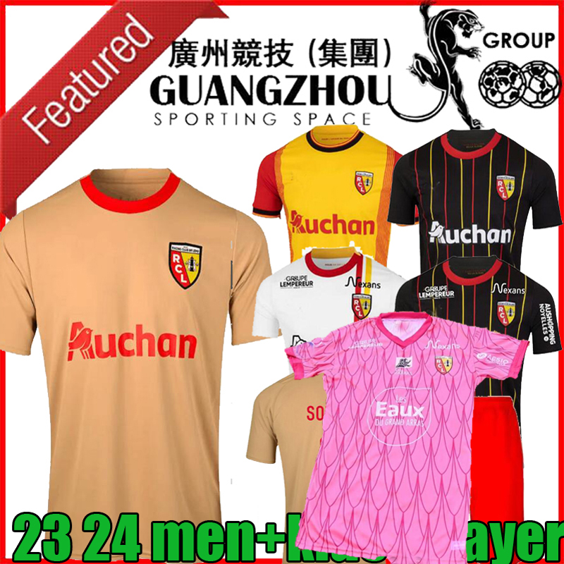 Maillot RC LeNs 23/24 Soccer Jerseys Kid Kit Champions League Football Shirts Foot Home Away Third 2023 2024 Fan Player Version SOTOCA FOFANA BUKSA PEREIRA DA COSTA 666