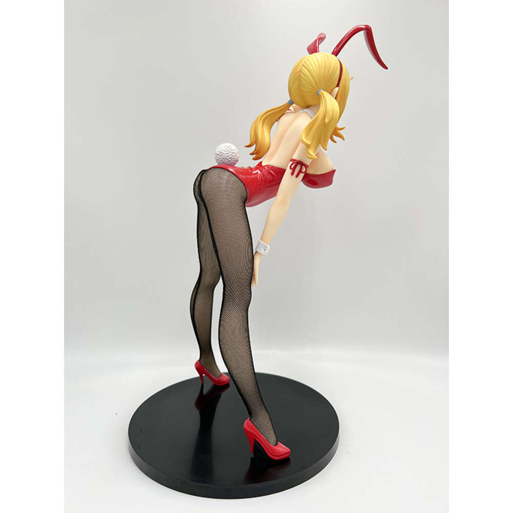 Mascot Costumes 41cm Freeing Fairy Tail Lucy Heartfilia Anime Figure B-style Erza Scarlet Bunny Girl Action Figure Collectible Model Doll Toys
