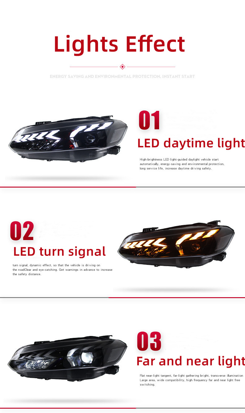 Car For Honda 11th Generation 20 22-2023 Civic Headlight Assembly LED Lens Daytime Running Light Flow Light Turn Signal Lamp