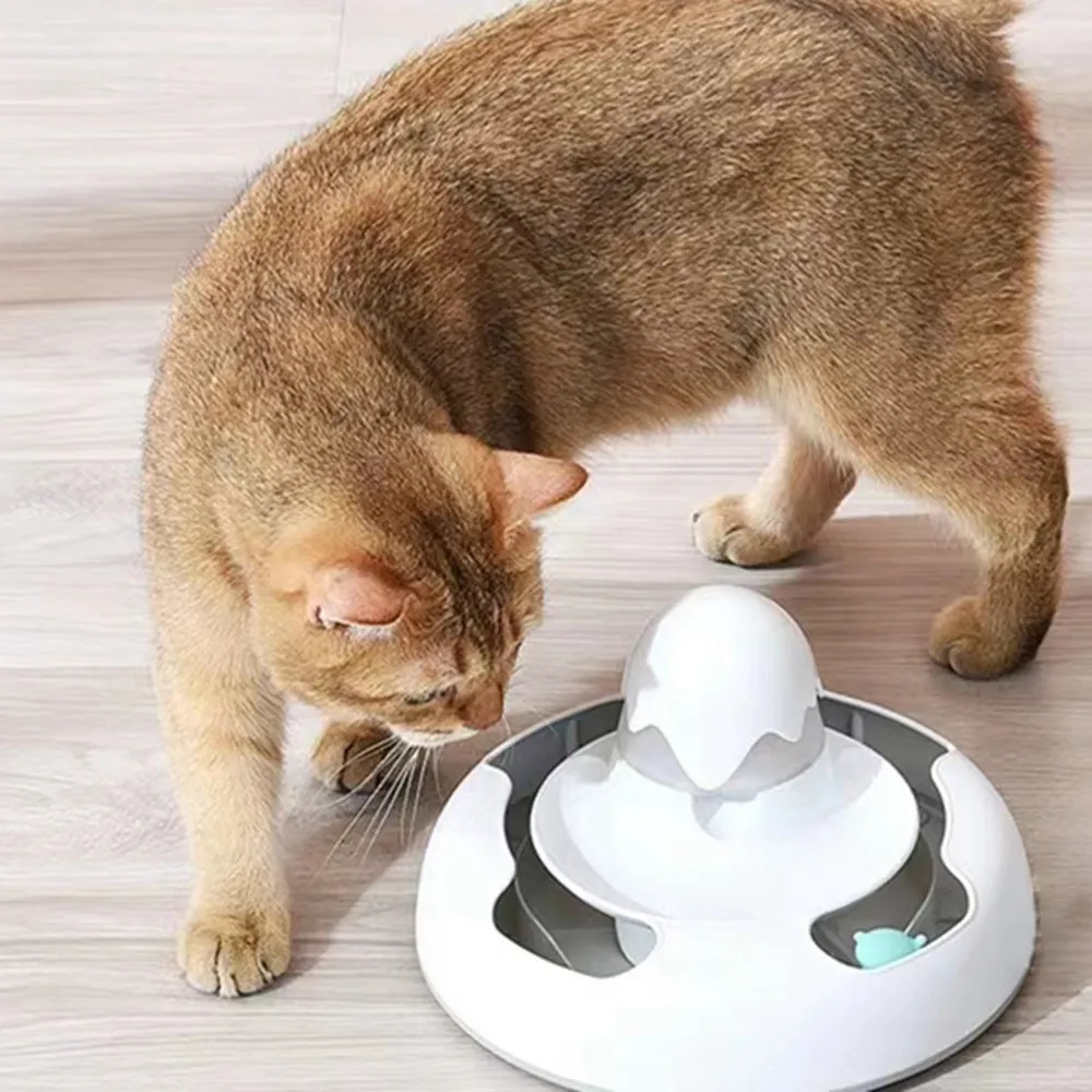 Cat Toys Interactive Pet Cat Toy Dog Feeding Plate Game Predator Bowl Puzzle Slow Food Training USB charging Cats Food Toy Pet Supplies 231011
