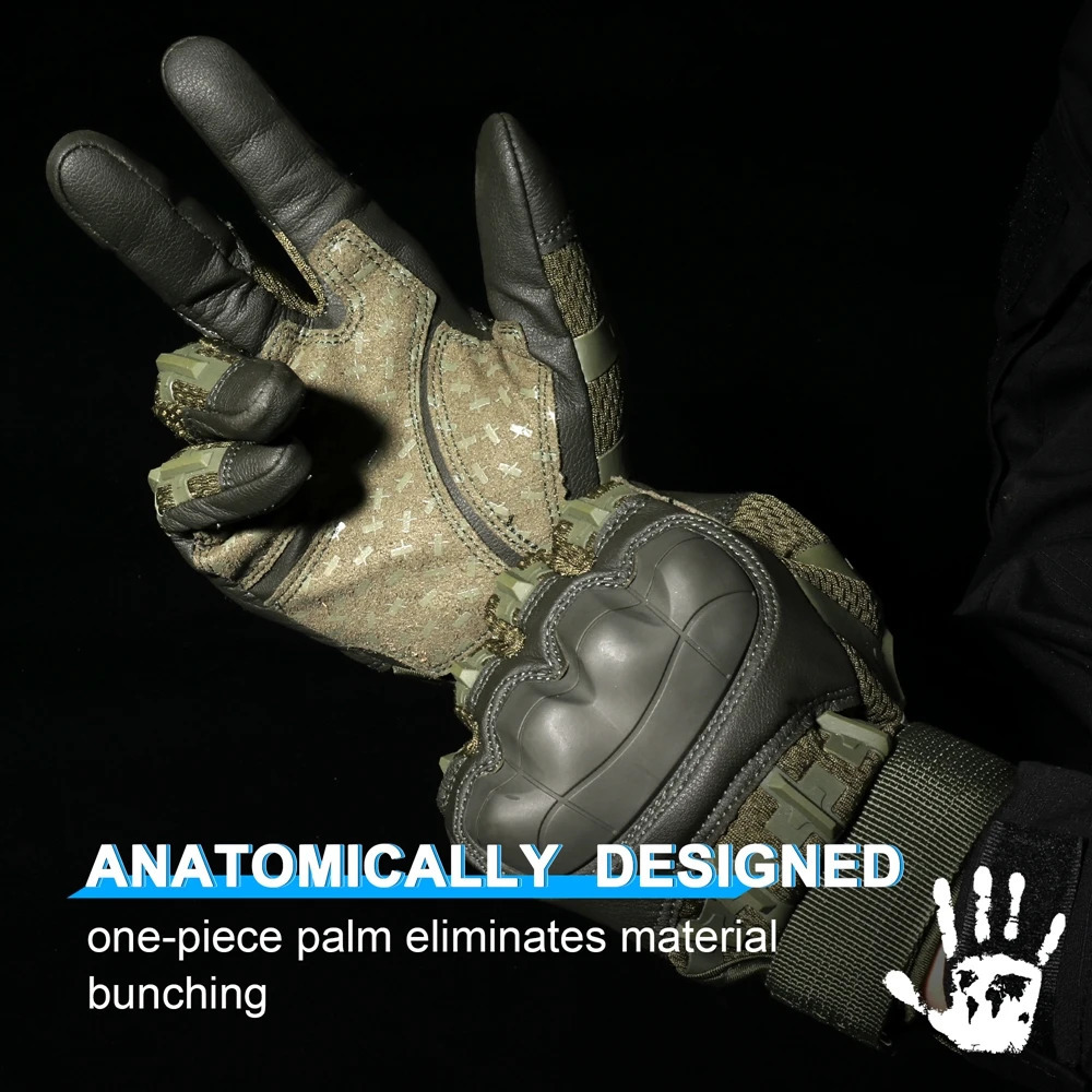Five Fingers Gloves Tactical Full Finger Touch Screen Army Military PU Leather Combat Shooting Hunting Airsoft Work Protective Gear Men Women 231010