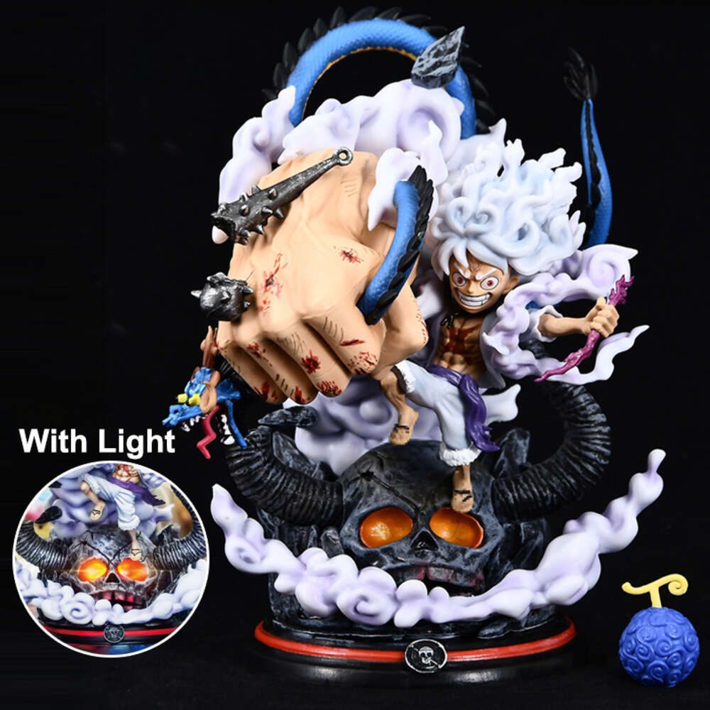 Mascot Costumes 22cm One Piece Luffy Anime Figure Four Emperors Monkey D. Luffy Action Figure Sun God Nika Gear 5 Luffy Figurines Model Doll Toy