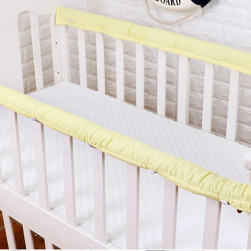 Bedding Sets 1 Pair Baby Bed Bumper Strip Breathable Crib Guardrails Protector 5 Colors Cot Bar For born Toddler Safety 231010