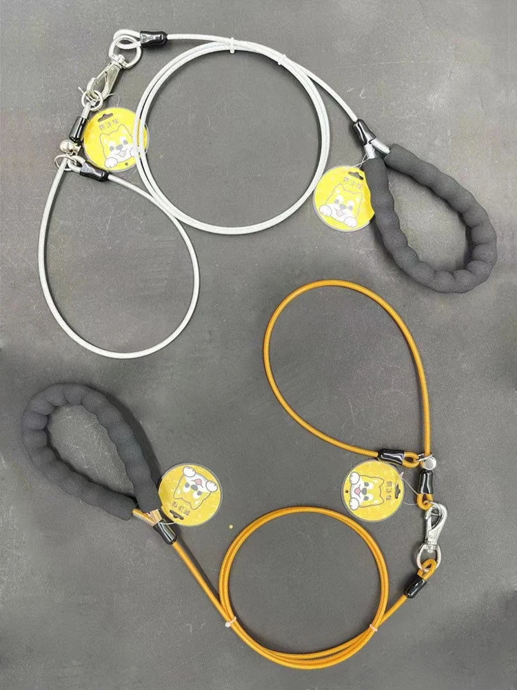 Cat Collars Leads Steel Wire Dog P Chain Collar Leash Set Training Choke Collar for Cat Big Pet Dog Puppy Slender Tough Lead Rope Colored Walking 2310