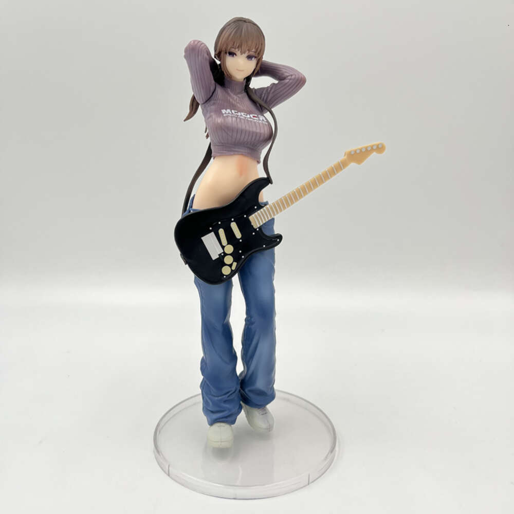 Mascot Costumes 25cm Lovely Guitar Sisters Mei Mei Girl Anime Figure Guitar Sisters Action Figure Adult Sexy Collectible Model Doll Toys Gifts