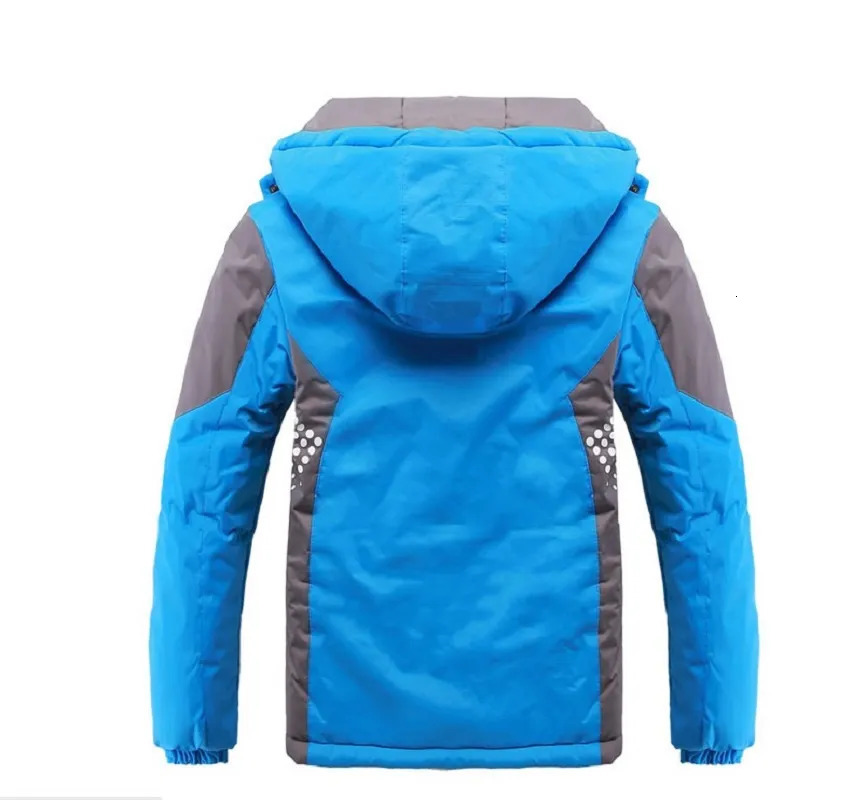 Down Coat Waterproof Girls Boys Rain Jacket Patchwork Print Kids Outfits Fleece Child Children Outerwear Spring Autumn 312 Years Old 231010