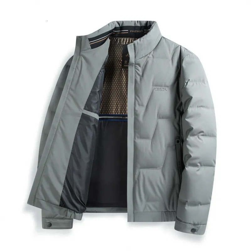 Men's Down Parkas Standing Collar Jacket Winter Youth Business Casual Warmth and Fashion 231010