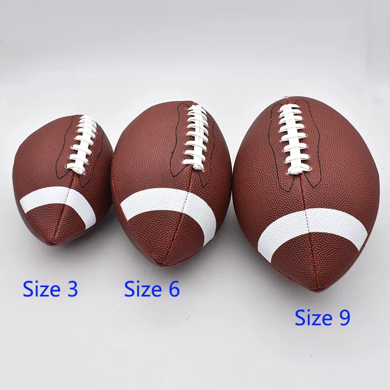 Balls American football soccer rugby association footy ball Standard size 9 Sports for men women children 231011