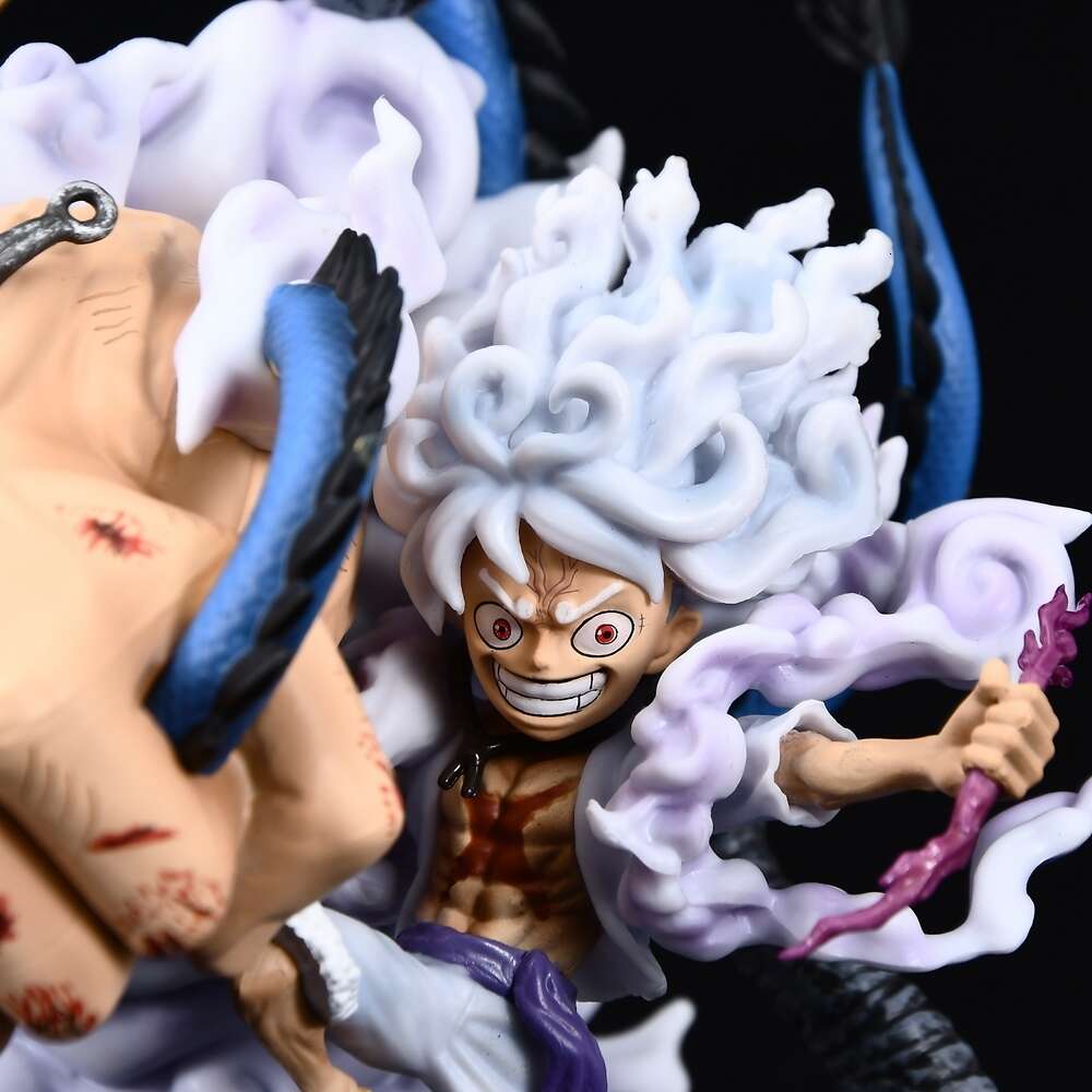 Mascot Costumes 22cm One Piece Luffy Anime Figure Four Emperors Monkey D. Luffy Action Figure Sun God Nika Gear 5 Luffy Figurines Model Doll Toy