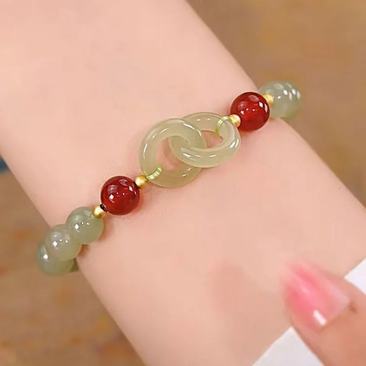 Charm Bracelets Chalcedony Flower Natural Jade Freshwater Pearls Beaded Strand Women Female Fine Jewelry Gifts 231011